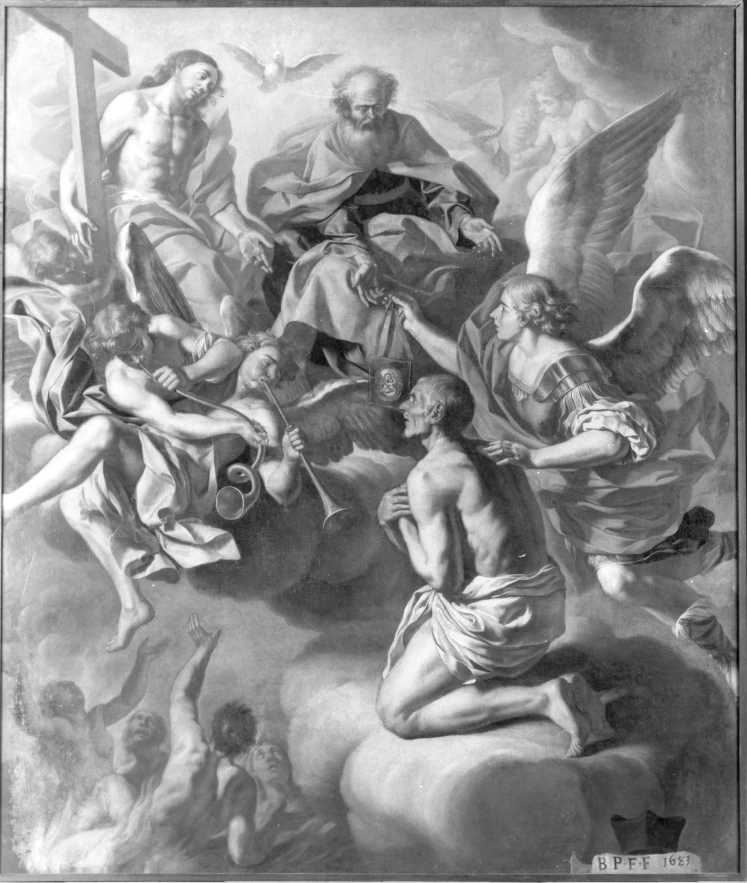 San Michele presenta un'anima del purgatorio alla Trinità - Nocera Inferiore, Salerno